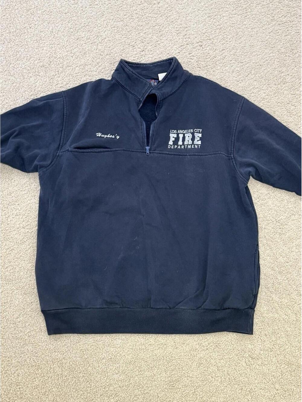 Los Angeles City Fire Department Fire Heroes Inc Quarter Zip XL